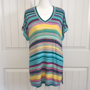 NWT Westbound Striped Long Tee Medium Petite